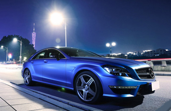 Matowy metaliczny Deep Sea Blue Car Wrap Film Wilgoć - dowód grubości 4,8 MIL