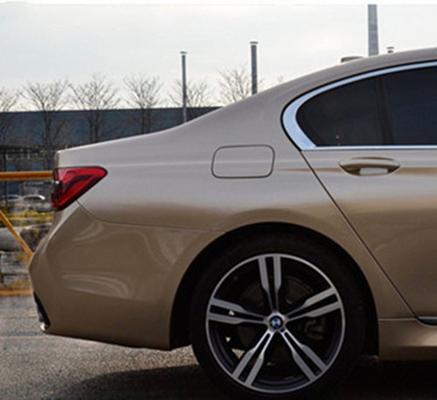 PET Super Bright Gloss Car Vinyl Wrap Metaliczne szampańskie złoto