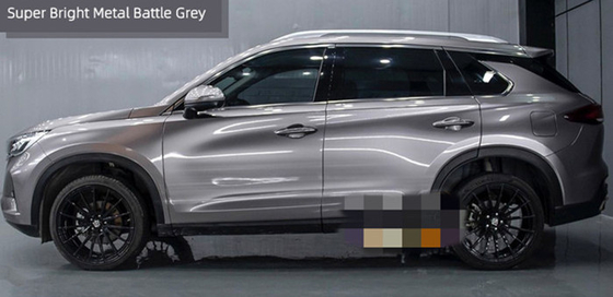 Metaliczny Combat Grey Gloss Folia do owijania pojazdów Odporność na działanie mgły solnej UV