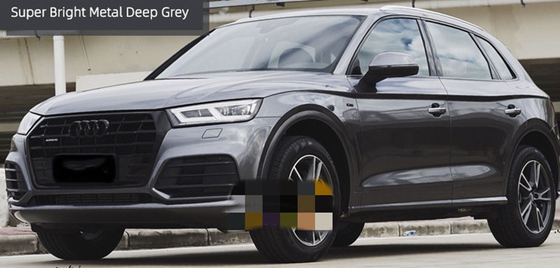 4.8MIL Car Gloss Dark Grey Vinyl Wrap Wyczyść usuwalny klej akrylowy