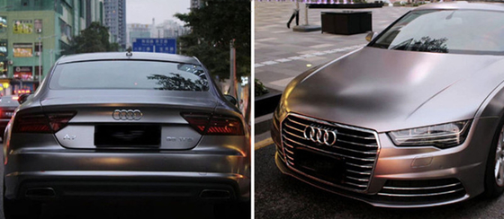 140gsm matowy samochód Vinyl Wrap Electro Optical Metal Battle Grey Car Wrap Film
