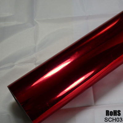 Błyszczący różowy chrom samochód Vinyl Wrap ze zdejmowanym klejem akrylowym