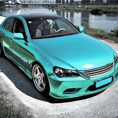 Lustrzany efekt przesuwny Tiffany Blue Chrome Wrap Film 140gsm dla pojazdów