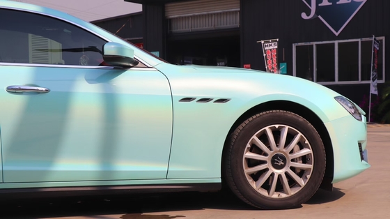 50in Gloss Tiffany Blue Vinyl Wrap Film Cienki samochód Vinyl Film odporny na wilgoć