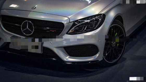 5 lat trwałości Diamentowy brokatowy samochód Wrap Silver Sparkle Vinyl Wrap 1,52 m szerokości