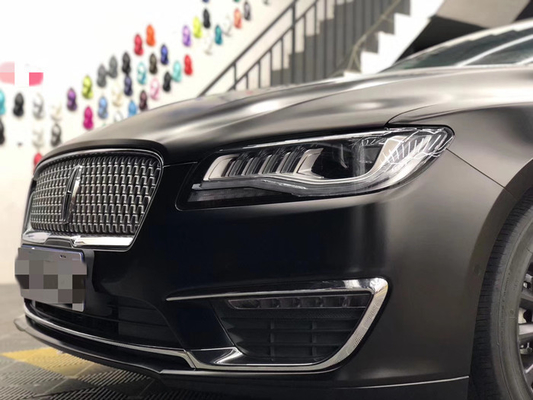 Czarny matowy samochód Vinyl Wrap Wymienny bez pęcherzyków ukrywa Scratch Metallic