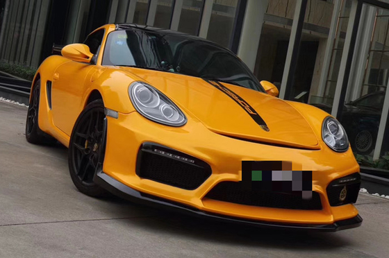Air Release Gloss Yellow Metallic Car Wrap Film Przesuwany Anti UV