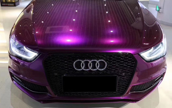 Pojazd Imperial Glossy Purple Car Wrap Odporny na działanie mgły solnej uwalniania powietrza