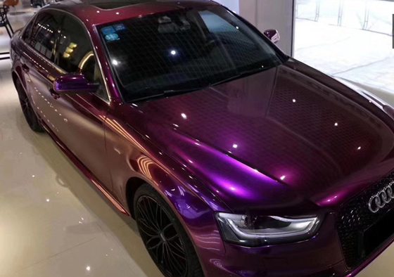 Pojazd Imperial Glossy Purple Car Wrap Odporny na działanie mgły solnej uwalniania powietrza