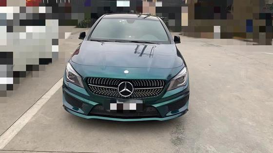 Samochodowy połysk Royal Dark Green Vinyl Wrap Odporna na zarysowania folia samochodowa 140gsm