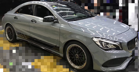 Gloss Cement Ash Grey Wrap Polimerowa kalandrowana folia winylowa Folia reklamowa pojazdu