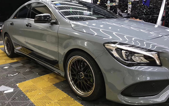 Gloss Cement Ash Grey Wrap Polimerowa kalandrowana folia winylowa Folia reklamowa pojazdu