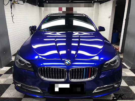 Glare Blue Gloss Car Vinyl Wrap Air Release Przesuwany do reklamy pojazdu