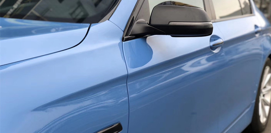 Gładka powierzchnia o wysokim połysku Car Wrap Oklejanie pojazdów Abu Dhabi Blue