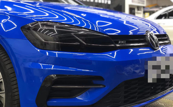 Sapphire Blue High Gloss Car Wrap Vinyl Zdejmowany do reklam samochodowych