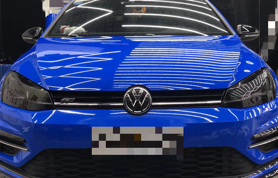 Sapphire Blue High Gloss Car Wrap Vinyl Zdejmowany do reklam samochodowych