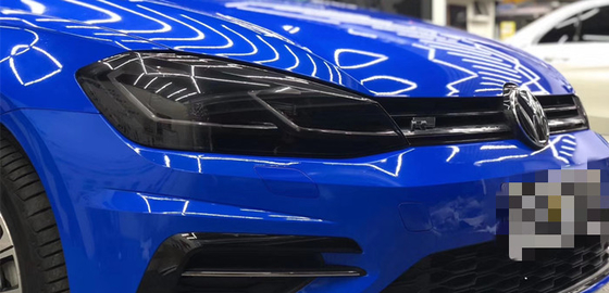 Przyczepy Ice Cream Glossy Blue Car Wrap Vinyl Ukrywa Scratch 140gsm
