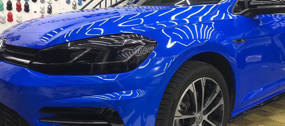 Przyczepy Ice Cream Glossy Blue Car Wrap Vinyl Ukrywa Scratch 140gsm