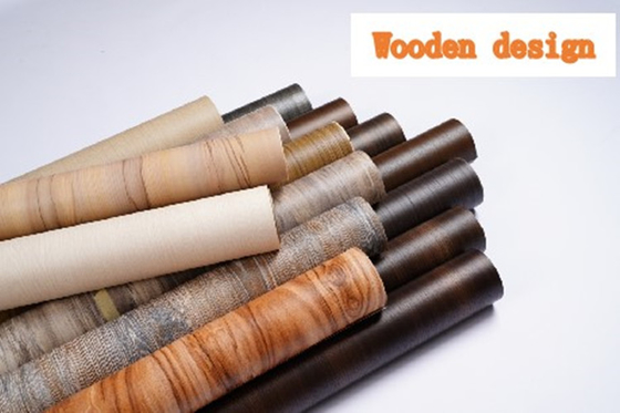 Blister Wood Grain Dekoracyjny laminat Folia klejąca do mebli winylowych 0,8 mm