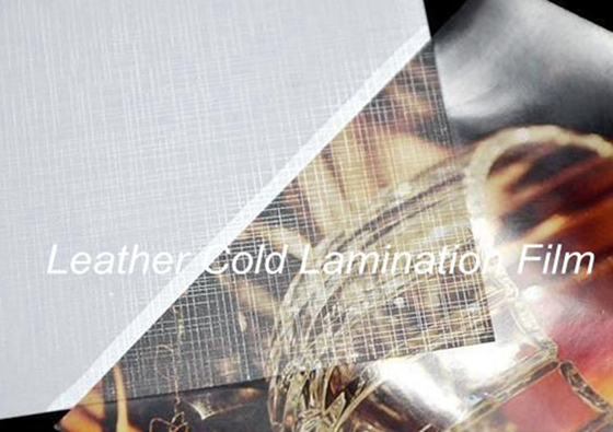 Skórzany efekt folii do laminowania na zimno Odporny na zarysowania w celu ochrony obrazów