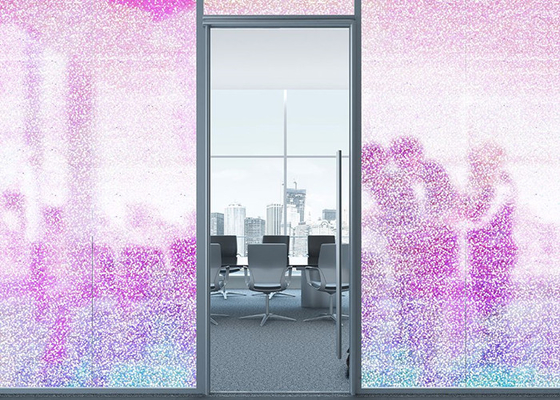 Ekran prywatności Dekoracyjne szkło okienne Film Dichroic Dots Pattern 1.22Mx50M