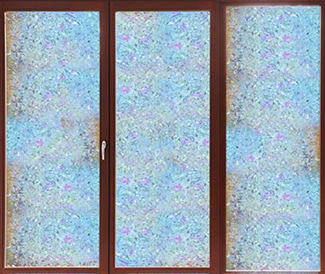 Wagi dichroiczne Winyl Prywatność Dekoracyjna prywatność Folia okienna Filtr Światło słoneczne
