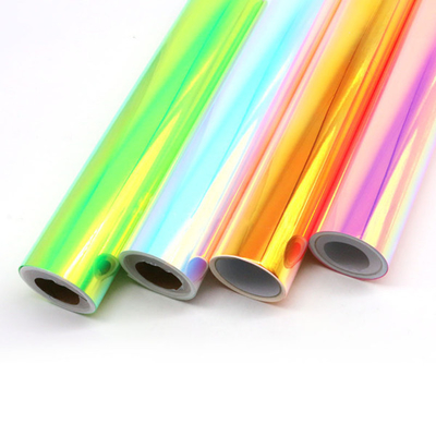 Miękka folia termotransferowa Winylowa folia termotransferowa PU Fotoluminescencyjna Rainbow Deco Film Clear HTV