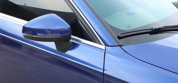Bez pęcherzyków Galaxy Blue Gloss Car Vinyl Wrap Samoleczący się przezroczysty, usuwalny klej akrylowy
