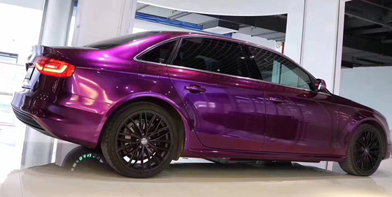 Pojazd Imperial Glossy Purple Car Wrap Odporny na działanie mgły solnej uwalniania powietrza